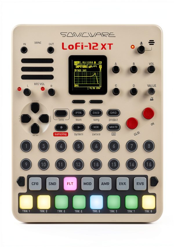 Audio Sampler SONICWARE 15‑Key Plastic Retro-0