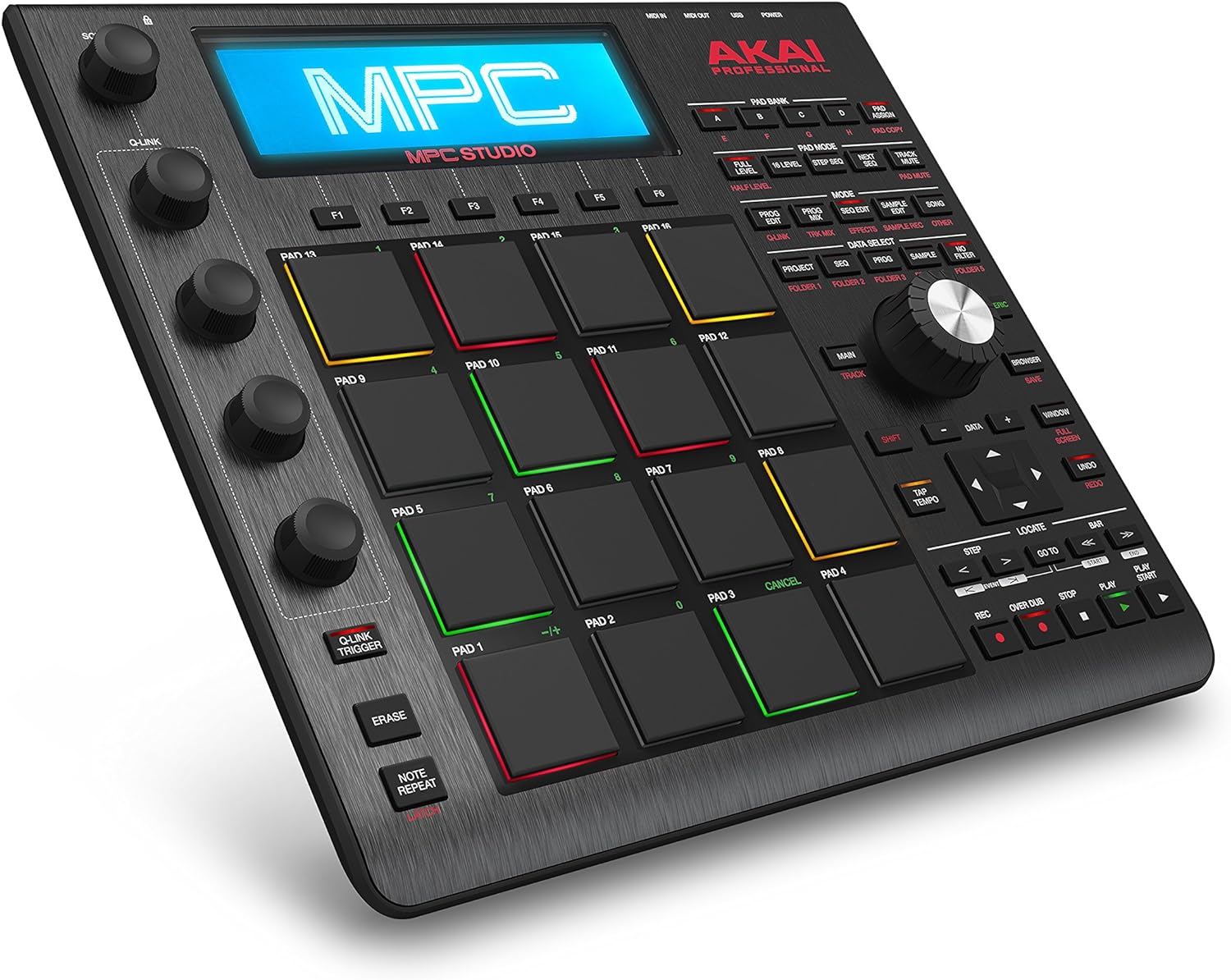 MPC Studio in a laptop bag